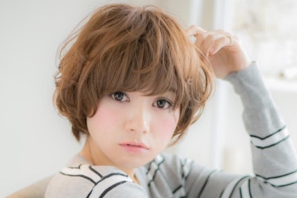 女性髪型の画像