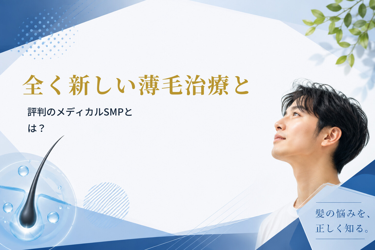 全く新しい薄毛治療と評判のメディカルSMPとは？