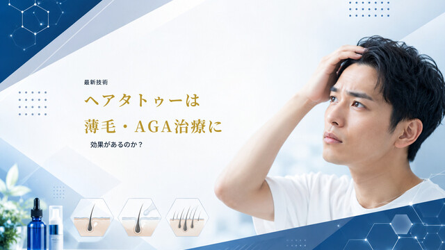 【最新技術】ヘアタトゥーは薄毛・AGA治療に効果があるのか？