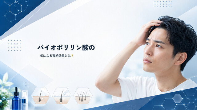 バイオポリリン酸の気になる育毛効果とは？