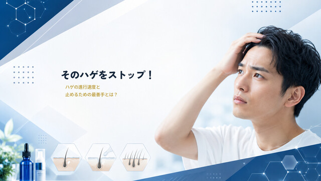 そのハゲをストップ！ハゲの進行速度と止めるための最善手とは？