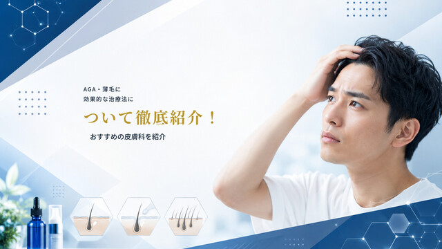 AGA・薄毛に効果的な治療法について徹底紹介！おすすめの皮膚科を紹介