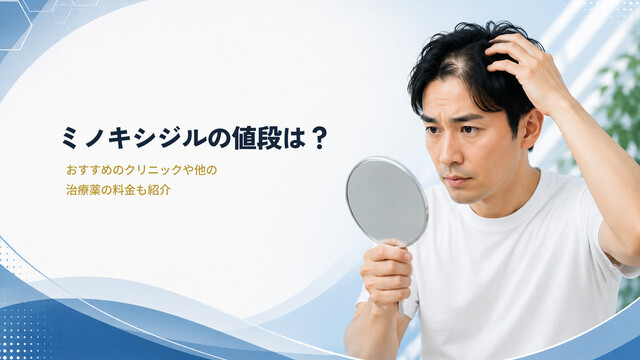 ミノキシジルの値段は？おすすめのクリニックや他の治療薬の料金も紹介