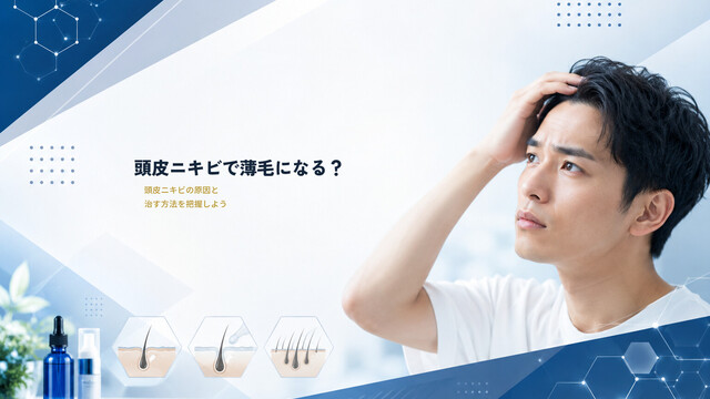 頭皮ニキビで薄毛になる？頭皮ニキビの原因と治す方法を把握しよう