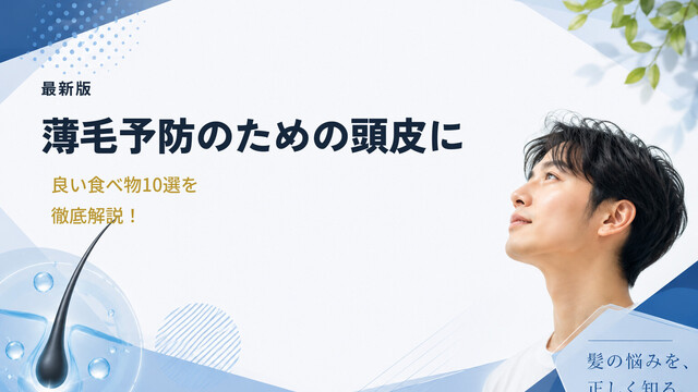 【最新版】薄毛予防のための頭皮に良い食べ物10選を徹底解説！