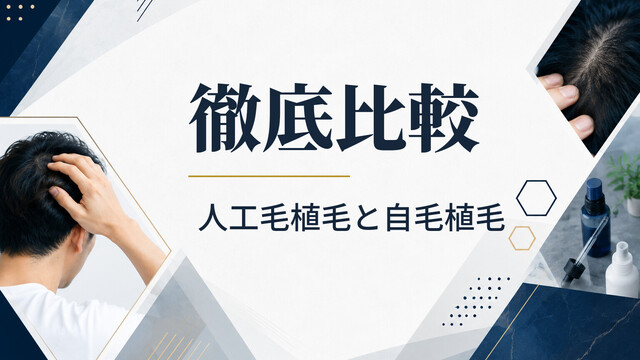 【徹底比較】人工毛植毛と自毛植毛